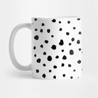 Dalmatian Spots, Dalmatian Dots, Black and White Mug